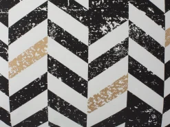 Dekokissen Streifenmuster Baumwolle Schwarz-Gold 45 X 45 Cm 2Er Set Helconia
