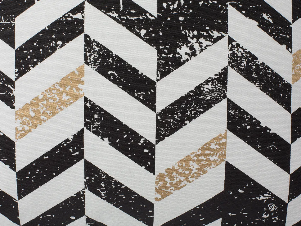 Dekokissen Streifenmuster Baumwolle Schwarz-Gold 45 X 45 Cm 2Er Set Helconia