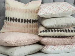 Dekokissen Strukturiert Rosa 45 X 45 Cm 2Er Set Peony