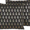 Dekokissen Tannenbaum-Motiv Baumwolle Schwarz 45 X 45 Cm 2Er Set Leroy