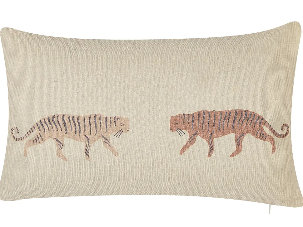 Dekokissen Tiermotiv Beige 30 X 50 Cm 2Er Set Nierembergia