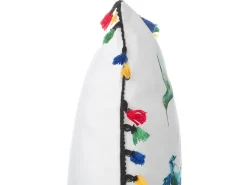 Dekokissen Vogelmotiv Mit Fransen Bunt 45 X 45 Cm 2Er Set Mallow