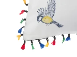 Dekokissen Vogelmotiv Mit Fransen Bunt 45 X 45 Cm 2Er Set Mallow