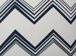 Dekokissen Zickzack Muster Baumwolle Weis/Blau 45 X 45 Cm 2Er Set Nerine