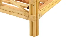 Doppelbett Rattan Hellbraun Lattenrost 180 X 200 Cm Domeyrot