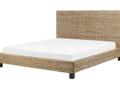 Doppelbett Rattan Naturlich Lattenrost 180 X 200 Cm Salbris