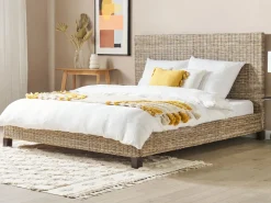 Doppelbett Rattan Naturlich Lattenrost 180 X 200 Cm Salbris