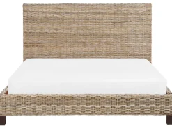 Doppelbett Rattan Naturlich Lattenrost 180 X 200 Cm Salbris