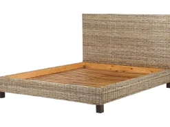 Doppelbett Rattan Naturlich Lattenrost 180 X 200 Cm Salbris