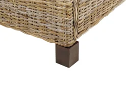 Doppelbett Rattan Naturlich Lattenrost 180 X 200 Cm Salbris