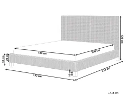 Doppelbett Rattan Naturlich Lattenrost 180 X 200 Cm Salbris