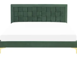 Doppelbett Samtstoff Dunkelgrun 180 X 200 Cm Limoux