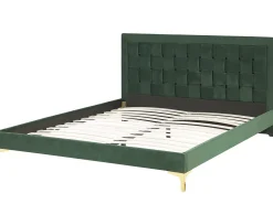Doppelbett Samtstoff Dunkelgrun 180 X 200 Cm Limoux