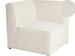 Ecksessel Cord Hellbeige Lemvig