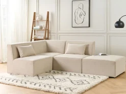 Ecksessel Cord Hellbeige Lemvig