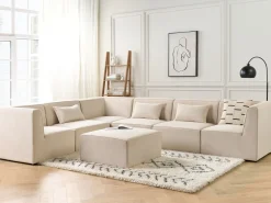 Ecksessel Cord Hellbeige Lemvig