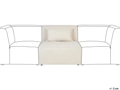 Ecksessel Cord Hellbeige Lemvig