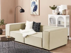 Ecksessel Leinen Beige Aprica