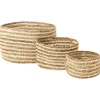 3Er Set Korbe Aus Jute Natur Und Beige Kahu