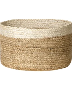 3Er Set Korbe Aus Jute Natur Und Beige Tajori