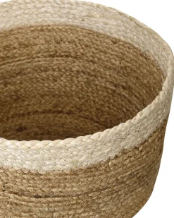 3Er Set Korbe Aus Jute Natur Und Beige Tajori