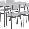 Essgruppe Grau Meliert / Schwarz 4-Sitzer 110 X 70 Cm Velden
