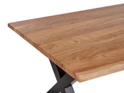 Esstisch Akazienholz Hellbraun / Schwarz 180 X 95 Cm Brooke