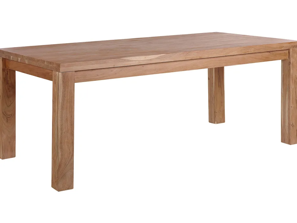 Esstisch Akazienholz Hellbraun 180 X 90 Cm Tesa
