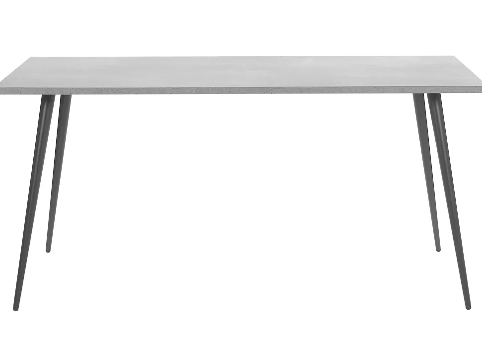 Esstisch Betonoptik / Schwarz 160 X 80 Cm Santiago