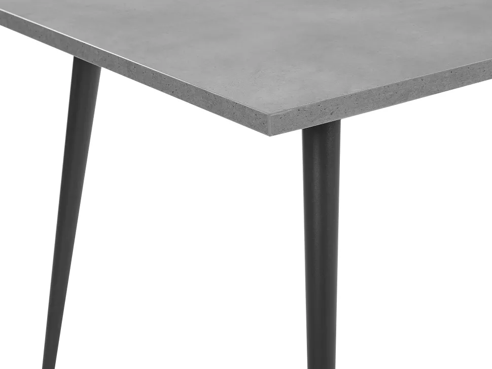 Esstisch Betonoptik / Schwarz 160 X 80 Cm Santiago