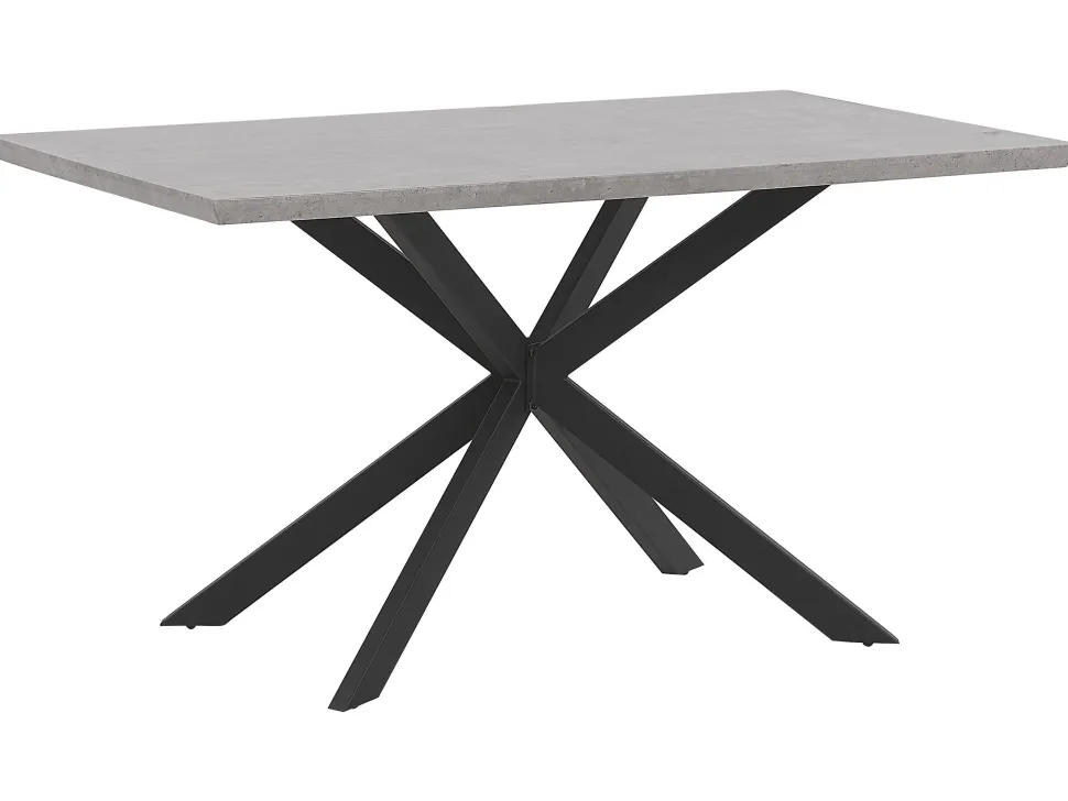Esstisch Betonoptik / Schwarz 140 X 80 Cm Spectra