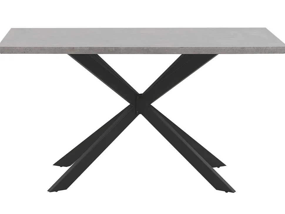 Esstisch Betonoptik / Schwarz 140 X 80 Cm Spectra