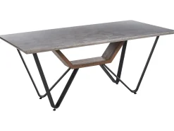 Esstisch Betonoptik / Schwarz 180 X 90 Cm Bandura