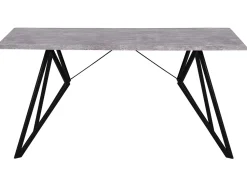 Esstisch Betonoptik/Schwarz 160 X 90 Cm Buscot