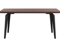 Esstisch Dunkler Holzfarbton / Schwarz 160 X 90 Cm Amares