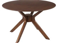 Esstisch Dunkler Holzfarbton 120 Cm Tymis