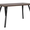 Esstisch Dunkler Holzfarbton / Schwarz 140 X 80 Cm Bravo