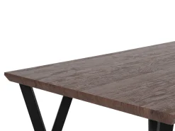 Esstisch Dunkler Holzfarbton / Schwarz 140 X 80 Cm Bravo