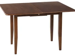 Esstisch Dunkler Holzfarbton 90/120 X 60 Cm Ausziehbar Masela