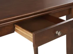 Esstisch Dunkler Holzfarbton 90/120 X 60 Cm Ausziehbar Masela