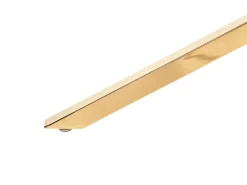 Esstisch Glas Transparent / Gold 160 X 90 Cm Cora