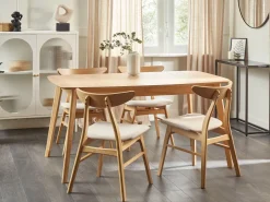 Esstisch Heller Holzfarbton 150/190 X 90 Cm Ausziehbar Madox