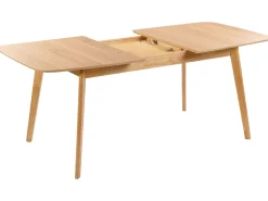 Esstisch Heller Holzfarbton 150/190 X 90 Cm Ausziehbar Madox