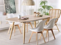 Esstisch Heller Holzfarbton 180/210 X 90 Cm Ausziehbar Haga