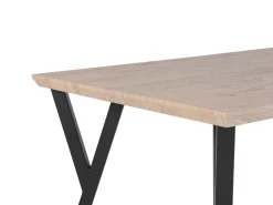 Esstisch Heller Holzfarbton / Schwarz 140 X 80 Cm Bravo