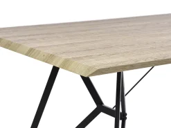 Esstisch Heller Holzfarbton 160 X 90 Cm Buscot