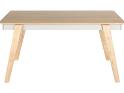 Esstisch Heller Holzfarbton / Grau 150 X 90 Cm Phola