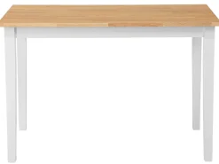 Esstisch Holz Hellbraun / Weis 114 X 68 Cm Georgia
