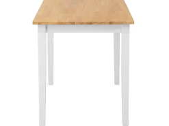 Esstisch Holz Hellbraun / Weis 114 X 68 Cm Georgia