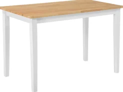 Esstisch Holz Weis 120 X 75 Cm Houston